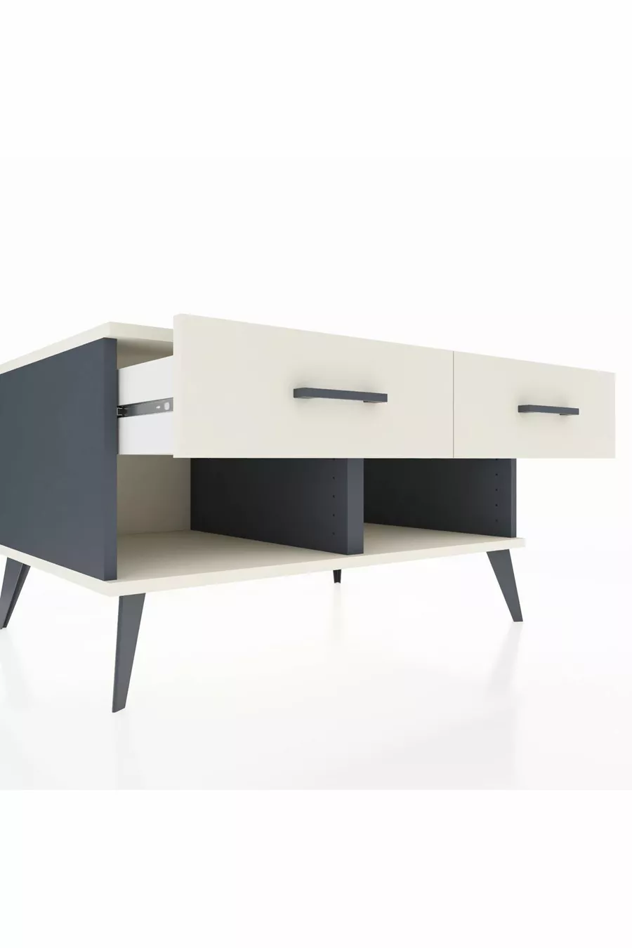 Cassettiera Kronos 2 Cassetti Antracite-Pietra di Luna