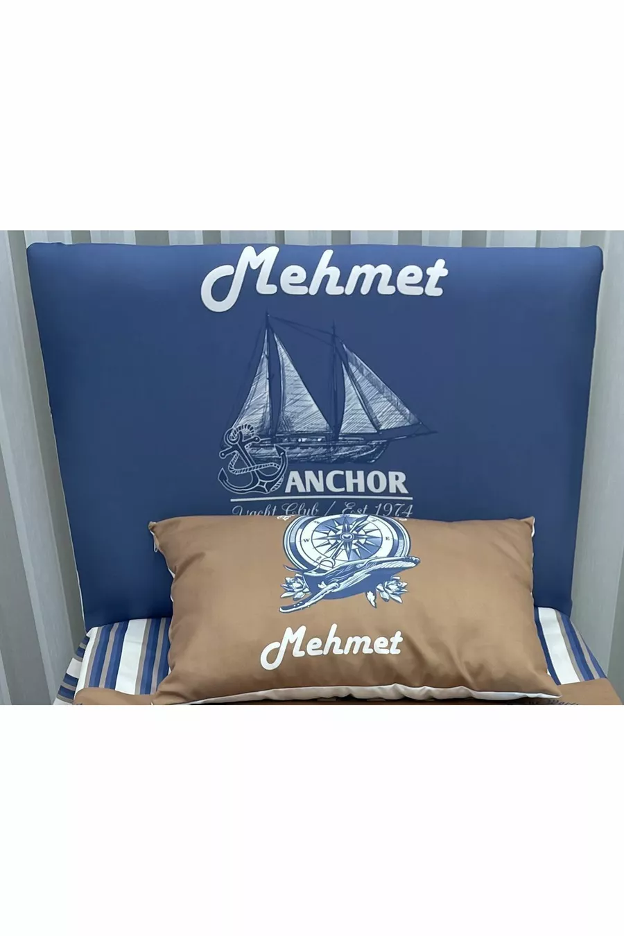 Sailboat Headboard Cover
