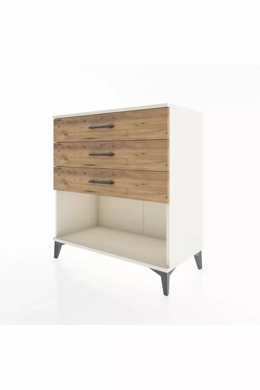 Commode Hyperion 3 tiroirs Pierre de lune-Sapin