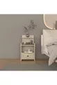 Table de chevet moderne à tiroirs avec étagères en MDF