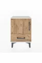 Arges Komode met 2 Planken en 1 Deur in Agaatkleur-Pine