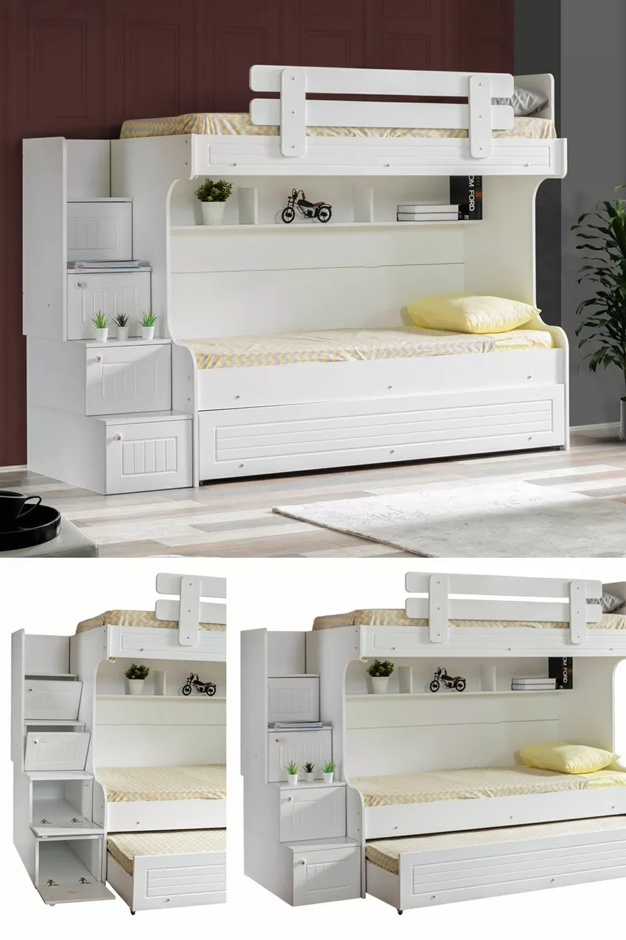 Lits superposés, Lits superposés avec bassinet