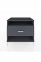 Commode Kronos à une étagère et un tiroir Anthracite-Anthracite