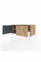 Commode Hyperion avec une étagère, un tiroir et une porte, pin-anthracite/pin