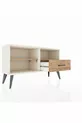 Arges Kommode 2 Regale Einzelschublade Achat-Kiefer