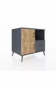 Kronos Dressoir 2 Planken 1 Lade 2 Deuren Antraciet-Den/Antraciet