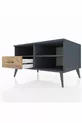 Commode Kronos 2 étagères 1 tiroir Anthracite-Anthracite/Sapin