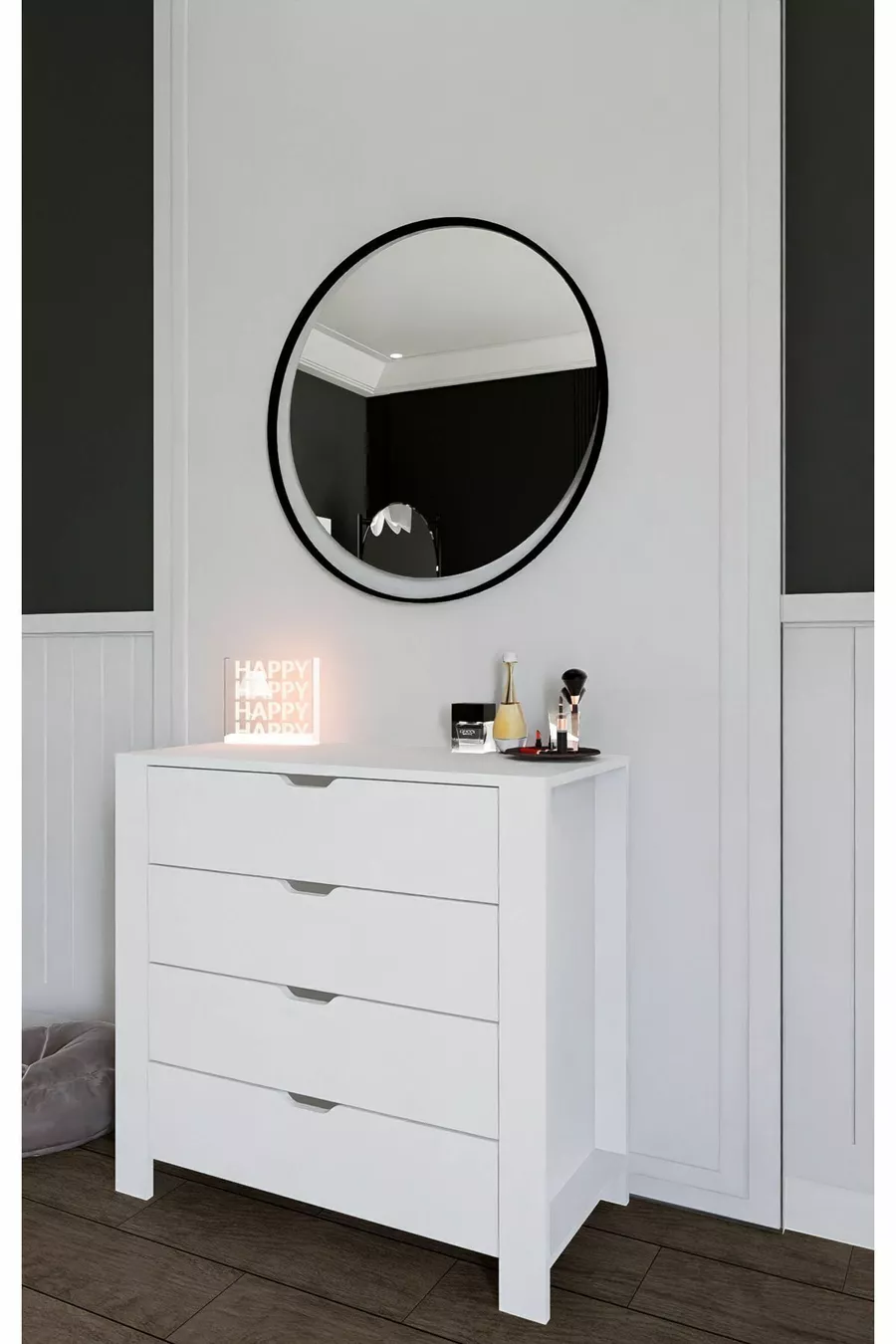 Duru Wit 4-ladenkast Slaapkamer Babykamer Wit X Cm