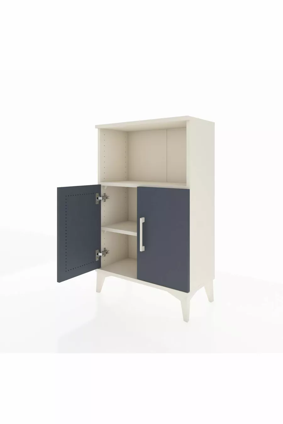 Arges Commode 2 Planken 2 Deuren Agaatsteen-Antraciet