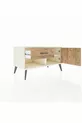 Commode Hyperion à une étagère, un tiroir et une porte en pierre de lune-pin