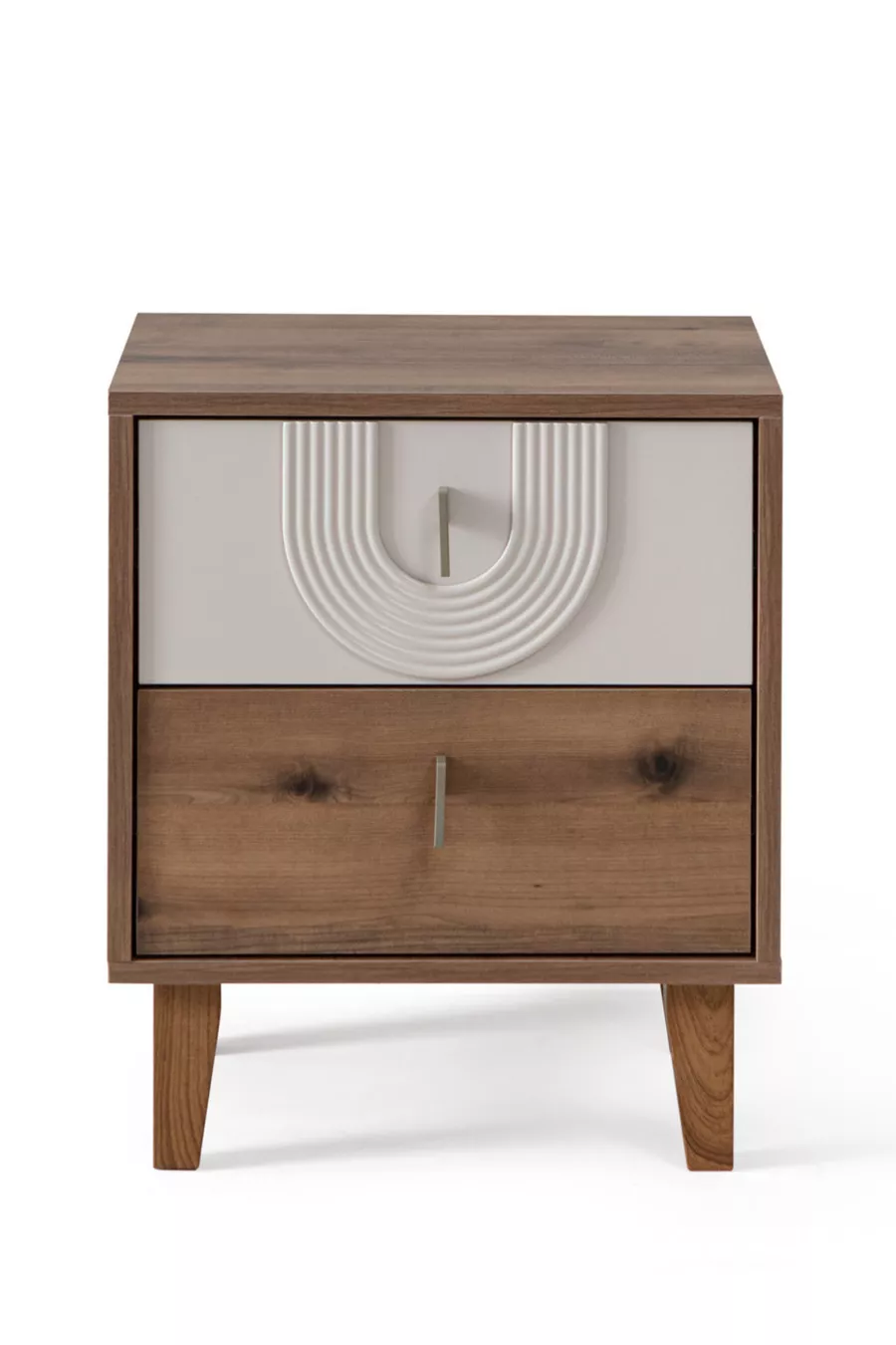 Bedside Table, Megan 2-Drawer Nightstand