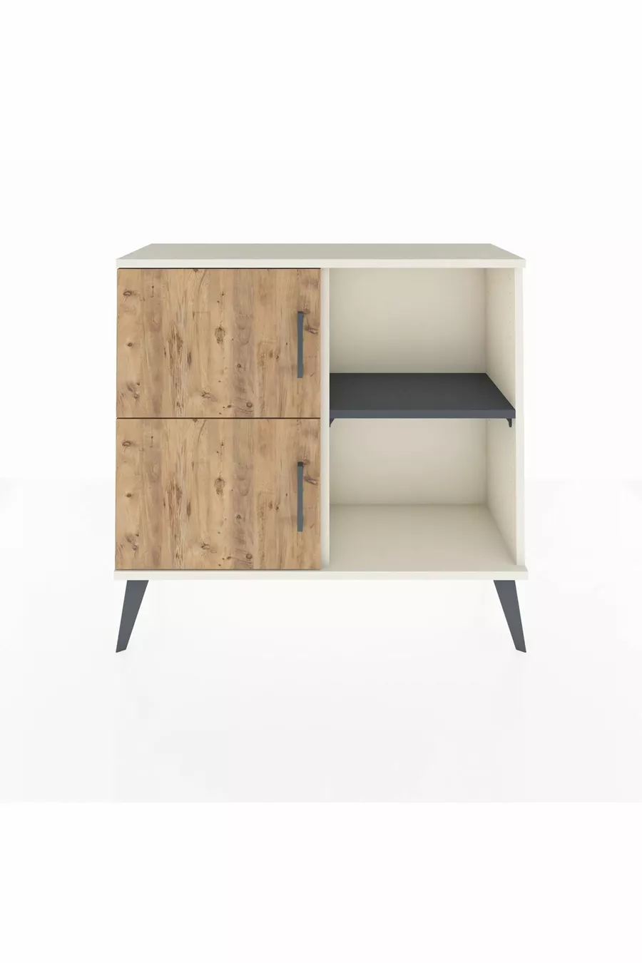 Arges Dressoir 2 Planken 2 Deuren Maansteen-Pine/Antraciet