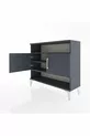 Comò Arges 3 Ripiani 2 Ante Antracite-Antracite