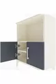 Arges Commode 2 Planken 2 Deuren  Agaat-Antraciet