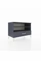 Commode Hyperion 2 étagères 1 tiroir Anthracite-Anthracite