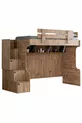 Lit superposé, armoire et bureau Viva Ranza 1 matelas Comfort