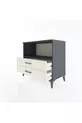 Hyperion Dresser Single Shelf 2 Drawers Anthracite-Agate