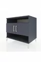 Commode Kronos 3 étagères 2 portes Anthracite-Anthracite