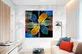 Peinture sur verre Quadro Fleur de Fortune