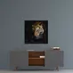 Peinture sur verre de tigre