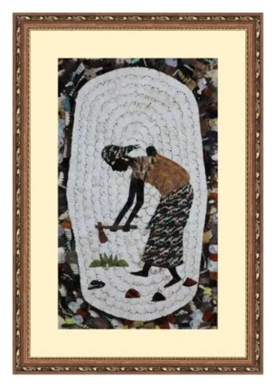 Peinture d'une femme africaine
