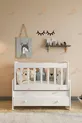 Wiegbabybed met lade die naast het bed van moeder kan staan – wit, comfortabel en veilig model