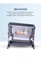 Baby Storch - Berceau portable à bascule près de maman - Hauteur réglable, avec moustiquaire et roulettes