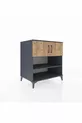 Kronos Dressoir 3 Planken 2 Deuren Antraciet-Groen