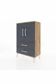Arges Commode with 2 Shelves, 2 Drawers, and 2 Doors Pine-Anthracite