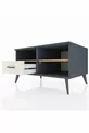 Commode Kronos 2 étagères 1 tiroir Anthracite-Cèdre/Mer de pierre