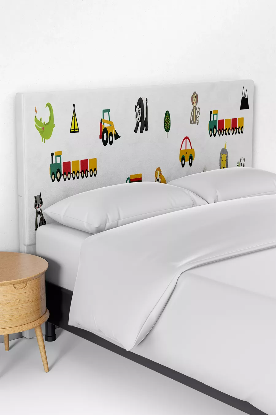 Housse de tête de lit pour enfants avec motif éducatif