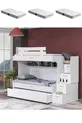 Lits superposés, Lits superposés London avec couchette + 3 matelas Comfort