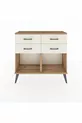 Commode Arges 4 tiroirs Pin-Pin / Pierre de lune