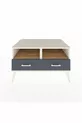 Kronos Dresser with 2 Shelves and 2 Drawers Moonstone-Pine/Anthracite