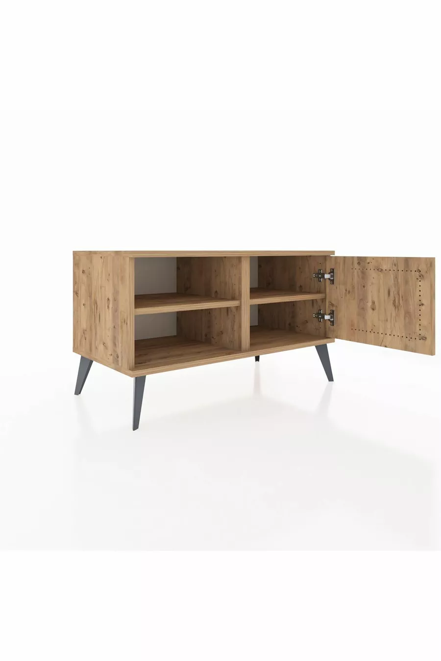 Commode Hyperion à 2 étagères avec porte unique Pin-Pin