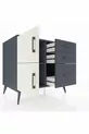Kronos Dresser Single Shelf 3 Drawers 2 Doors Anthracite-Stone/Anthracite
