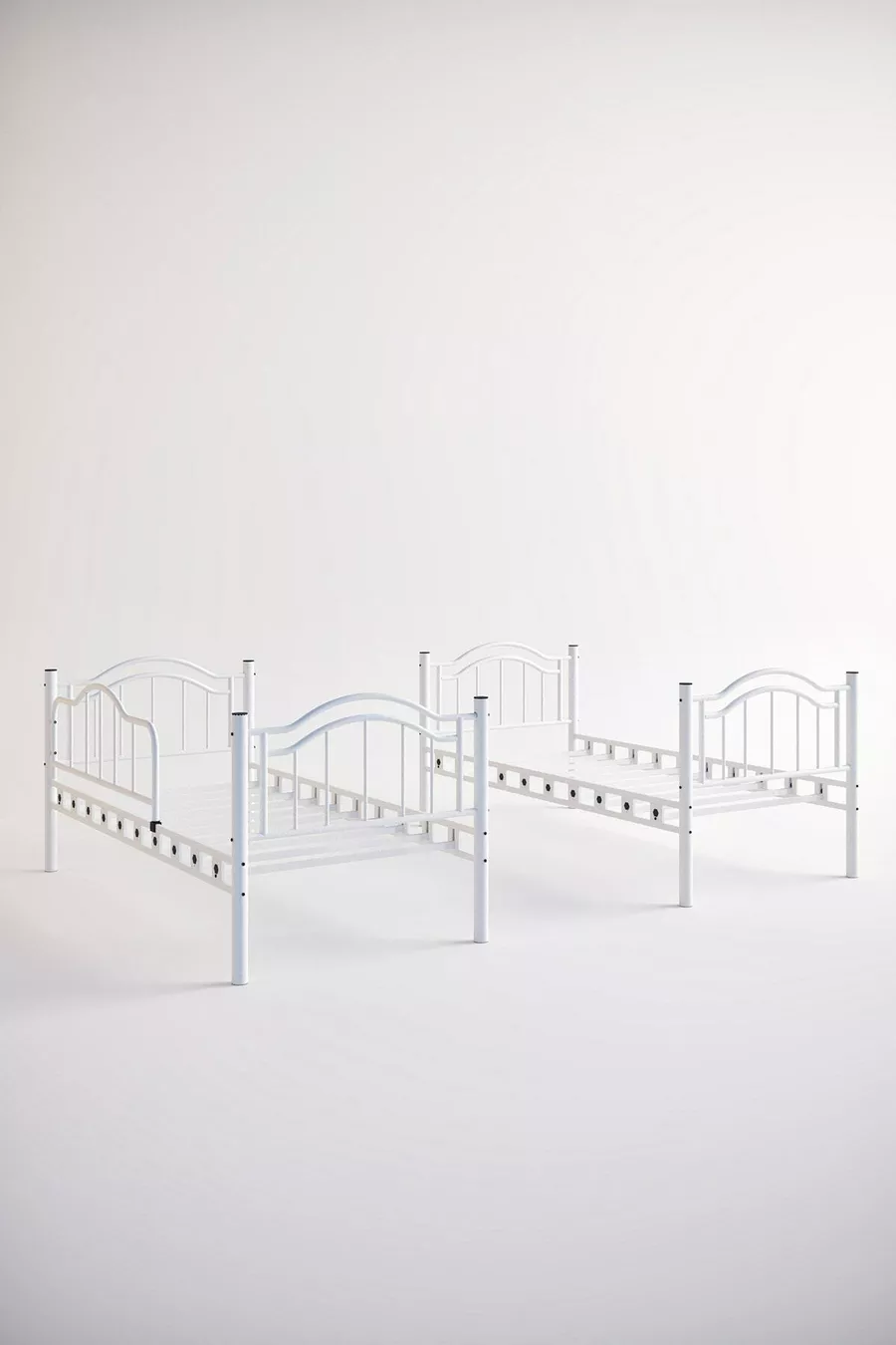 Belinay Young Children's Room Metal Bunk Bed and Bed with Mattress Size
