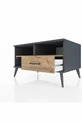 Commode Kronos 2 étagères 1 tiroir Anthracite-Pin