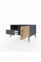 Kronos Dressoir met 2 planken, 1 lade en 1 deur, antraciet-den/antraciet