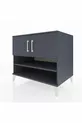 Kronos Dresser 3 Shelves 2 Doors Anthracite-Anthracite