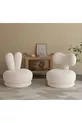Ensemble Pouf Bouclé Minimaliste Pure-Form