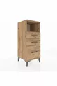 Hyperion Nightstand Single Shelf 3-Drawer Pine-Pine