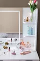 Coiffeuse Miroir Tactile à LED avec 6 Tiroirs, Niveau de Lumière Réglable Diva, Blanche