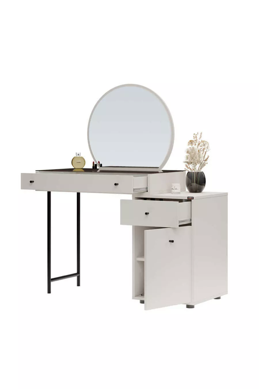 Coiffeuse Dior avec miroir - Vison cm
