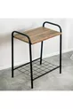 Comodino con cassetto, tavolino laterale con ripiano