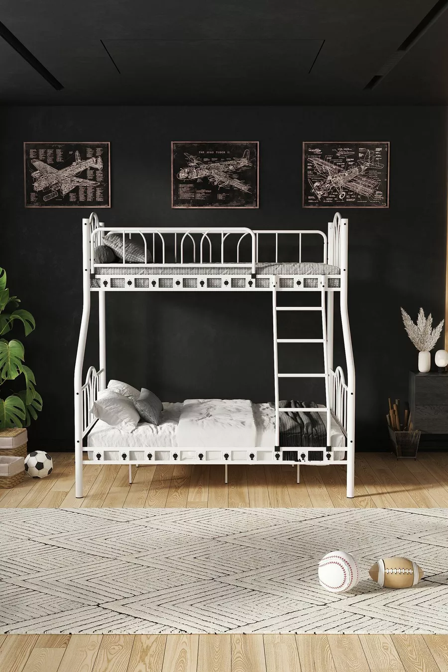 Imaj 3-Personen Eltern 3-fach Metall Etagenbett &