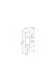 Armoire moderne à 2 portes avec motif, penderie - MDF de qualité supérieure