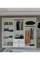 Gm  Deluxe Armoire 6 Portes 2 Tiroirs avec Poignées Bouton
