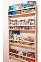 Étagère Murale Montessori Éducative en Bois pour Chambre d'Enfant, 4 Compartiments, Cm x Cm x 6 Cm
