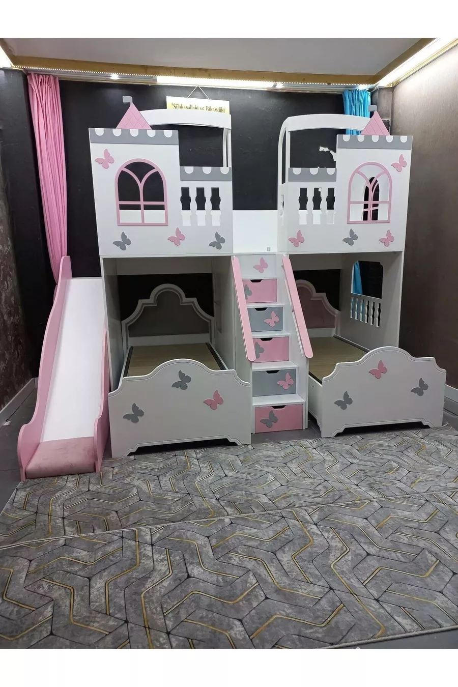 Letto a castello modello Farfalla Casa Gioco